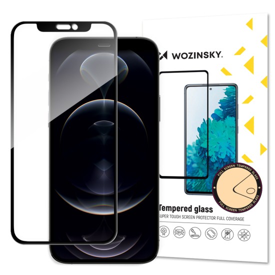 Wozinsky Super Tough Full Glue Full Screen Tempered Glass with Case Friendly Frame iPhone 14 Max /