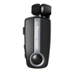 Powertech Bluetooth earphone Klipp PT-733, multipoInt, BT V4.1, Ασημί
