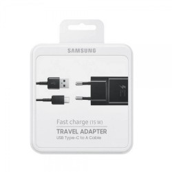 Samsung Φορτιστής τοίχου EP-TA20EBECGWW, USB Type-C, 15W 2A, Μαύρο