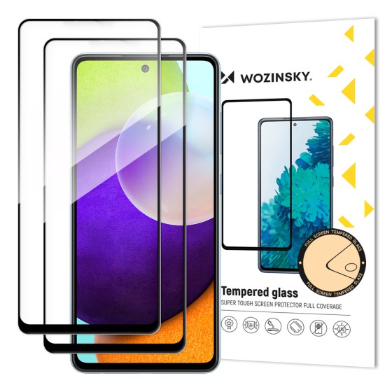 Wozinsky Full Glue Full Face Tempered Glass 2τμχ Galaxy A52 / A52s Μαύρο