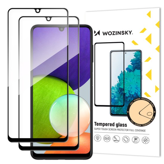 Wozinsky 2x Tempered Glass Full Glue Super Tough Screen Protector Full Coveraged with Frame Case Fr