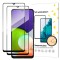 Wozinsky 2x Tempered Glass Full Glue Super Tough Screen Protector Full Coveraged with Frame Case Fr