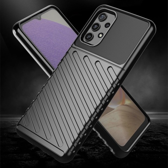 Thunder Case Flexible Tough Rugged Cover TPU Θήκη Για Samsung Galaxy A32 4G Μπλε
