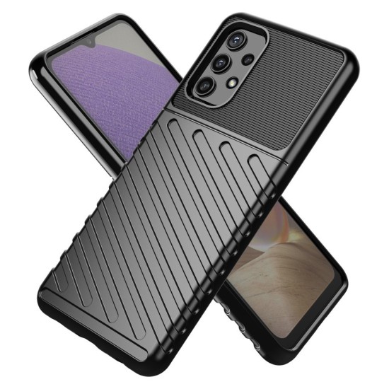 Thunder Case Flexible Tough Rugged Cover TPU Θήκη Για Samsung Galaxy A32 4G Μπλε