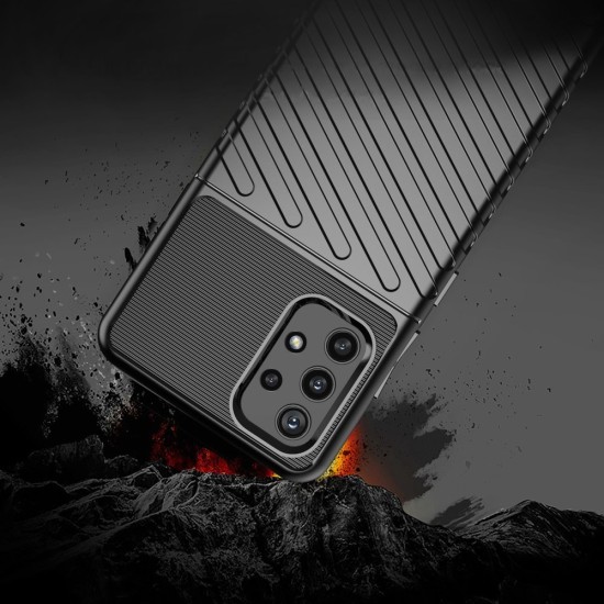 Thunder Case Flexible Tough Rugged Cover TPU Θήκη Για Samsung Galaxy A32 4G Μπλε