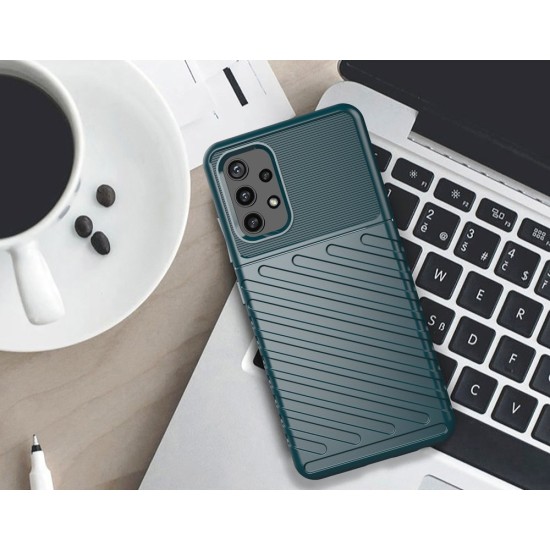 Thunder Case Flexible Tough Rugged Cover TPU Θήκη Για Samsung Galaxy A32 4G Μπλε