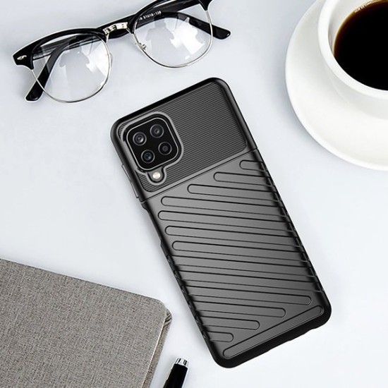 Thunder Case Flexible Tough Rugged Cover TPU Θήκη για Samsung Galaxy A22 4G Μαύρο Thunder Case Flexible Tough Rugged Cover TPU Θήκη για Samsung Galaxy A22 4G Μαύρο