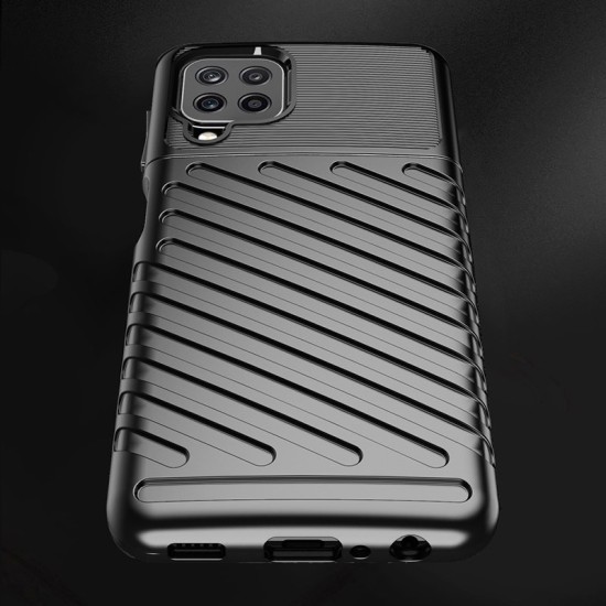 Thunder Case Flexible Tough Rugged Cover TPU Θήκη για Samsung Galaxy A22 4G Μαύρο Thunder Case Flexible Tough Rugged Cover TPU Θήκη για Samsung Galaxy A22 4G Μαύρο