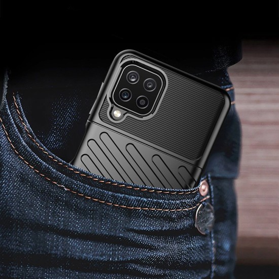 Thunder Case Flexible Tough Rugged Cover TPU Θήκη για Samsung Galaxy A22 4G Μαύρο Thunder Case Flexible Tough Rugged Cover TPU Θήκη για Samsung Galaxy A22 4G Μαύρο