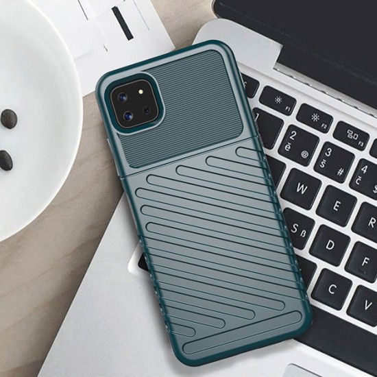Thunder Case Flexible Tough Rugged Cover TPU Θήκη για Samsung Galaxy A22 5G Πράσινο Thunder Case Flexible Tough Rugged Cover TPU Θήκη για Samsung Galaxy A22 5G Πράσινο