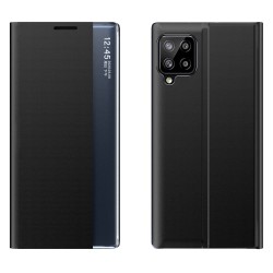 Hurtel Sleep Book Δερματίνης / Πλαστικό (Galaxy A22 4G) Μαύρο