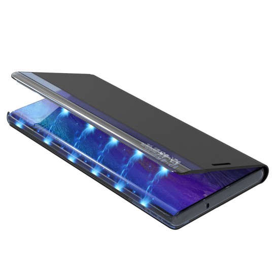 Hurtel Sleep Book Δερματίνης / Πλαστικό (Galaxy A22 4G) Μπλε Hurtel Sleep Book Δερματίνης / Πλαστικό (Galaxy A22 4G) Μπλε