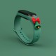 Strap Xmas replacement band strap for Xiaomi Mi Band 6 / Mi Band 5 Christmas holidays dark (green b