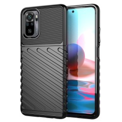 Thunder Case Flexible Tough Rugged Cover TPU Θήκη Για Xiaomi Redmi 10 μαύρο