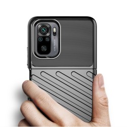 Thunder Case Flexible Tough Rugged Cover TPU Θήκη Για Xiaomi Redmi 10 μαύρο Thunder Case Flexible Tough Rugged Cover TPU Θήκη Για Xiaomi Redmi 10 μαύρο