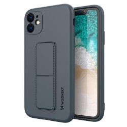 Θήκη Wozinsky Kickstand Case flexible silicone cover with a stand Samsung Galaxy A12 Μπλε