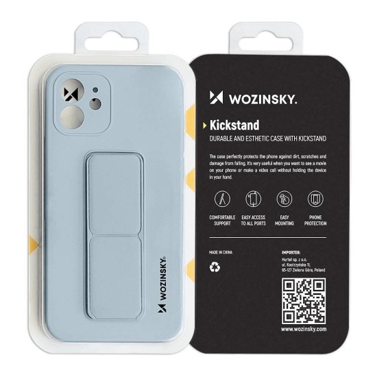Θήκη Wozinsky Kickstand Case flexible silicone cover with a stand Samsung Galaxy A12 Ανοιχτό Μπλε Θήκη Wozinsky Kickstand Case flexible silicone cover with a stand Samsung Galaxy A12 Ανοιχτό Μπλε