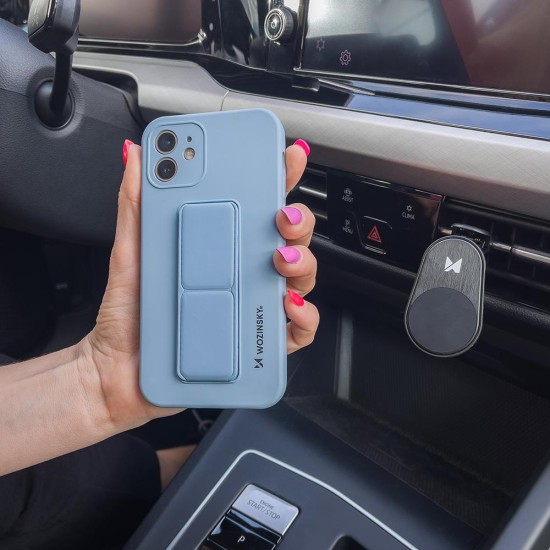 Θήκη Wozinsky Kickstand Case flexible silicone cover with a stand Samsung Galaxy A12 Ανοιχτό Μπλε Θήκη Wozinsky Kickstand Case flexible silicone cover with a stand Samsung Galaxy A12 Ανοιχτό Μπλε