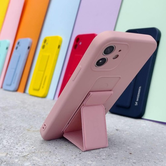 Θήκη Wozinsky Kickstand Case flexible silicone cover with a stand Samsung Galaxy A12 Ανοιχτό Μπλε Θήκη Wozinsky Kickstand Case flexible silicone cover with a stand Samsung Galaxy A12 Ανοιχτό Μπλε