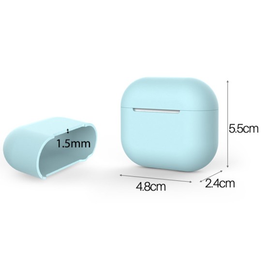 Case for AirPods 3 soft silicone earphones case (case C) Σκούρο Μπλε