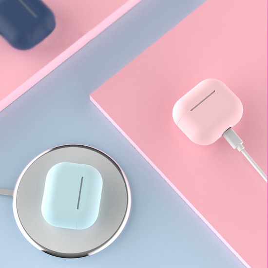 Case for AirPods 3 soft silicone earphones case (case C) Σκούρο Μπλε