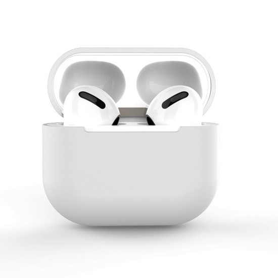 Case for AirPods 3 soft silicone earphones case (case C) Λευκό