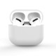 Case for AirPods 3 soft silicone earphones case (case C) Λευκό