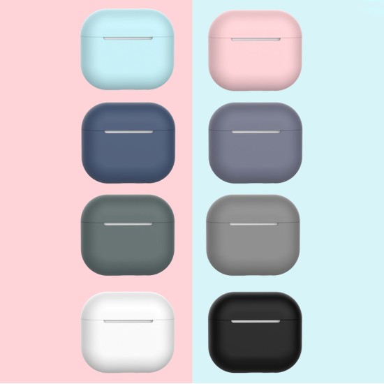 Case for AirPods 3 soft silicone earphones case (case C) Λευκό