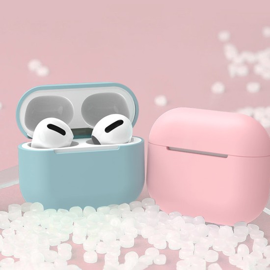 Case for AirPods 3 soft silicone earphones case (case C) Μαύρο