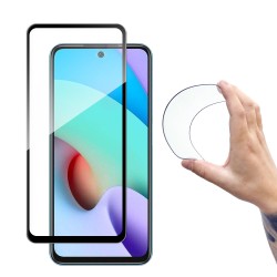 Wozinsky Flexi Nano Full Face Tempered Glass Μαύρο (Redmi 10)