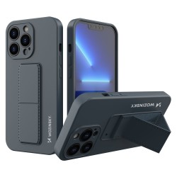 Θήκη Σιλικόνης Wozinsky Kickstand cover with a stand iPhone 13 Pro Max Μπλε