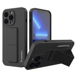 Θήκη Σιλικόνης Wozinsky Kickstand cover with a stand iPhone 13 Μαύρο