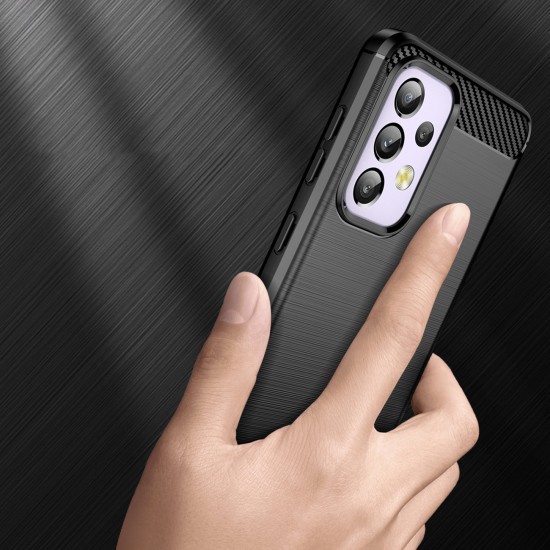 Hurtel Carbon Back Cover Σιλικόνης (Galaxy A33) Μαύρο Hurtel Carbon Back Cover Σιλικόνης (Galaxy A33) Μαύρο