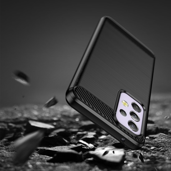 Hurtel Carbon Back Cover Σιλικόνης (Galaxy A33) Μαύρο Hurtel Carbon Back Cover Σιλικόνης (Galaxy A33) Μαύρο