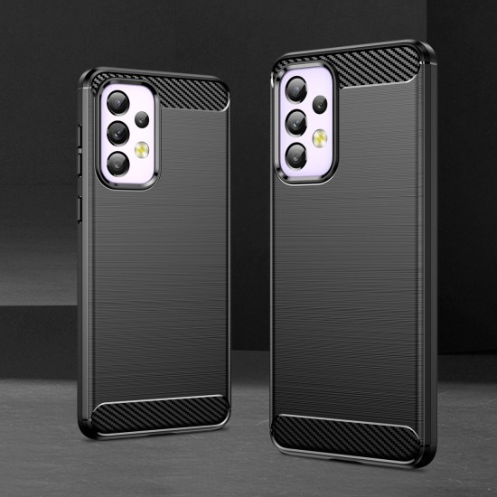 Hurtel Carbon Back Cover Σιλικόνης (Galaxy A33) Μαύρο Hurtel Carbon Back Cover Σιλικόνης (Galaxy A33) Μαύρο