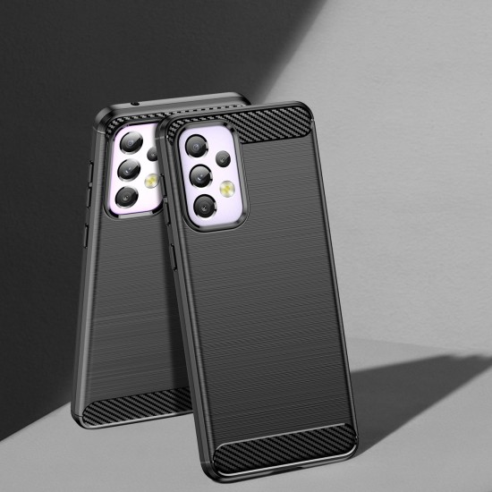 Hurtel Carbon Back Cover Σιλικόνης (Galaxy A33) Μαύρο Hurtel Carbon Back Cover Σιλικόνης (Galaxy A33) Μαύρο