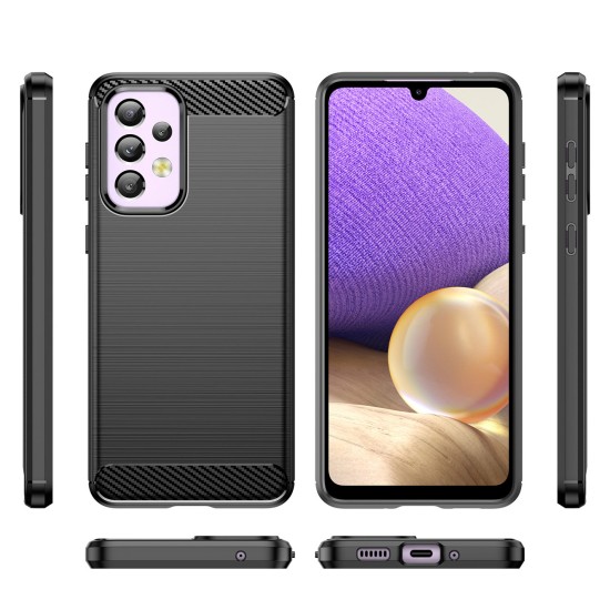 Hurtel Carbon Back Cover Σιλικόνης (Galaxy A33) Μαύρο Hurtel Carbon Back Cover Σιλικόνης (Galaxy A33) Μαύρο