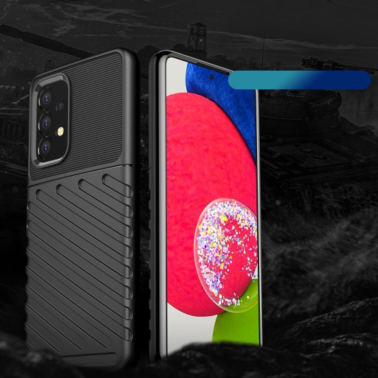 Thunder Case Flexible Tough Rugged Cover TPU Θήκη για Samsung Galaxy A53 5G μαύρο Thunder Case Flexible Tough Rugged Cover TPU Θήκη για Samsung Galaxy A53 5G μαύρο