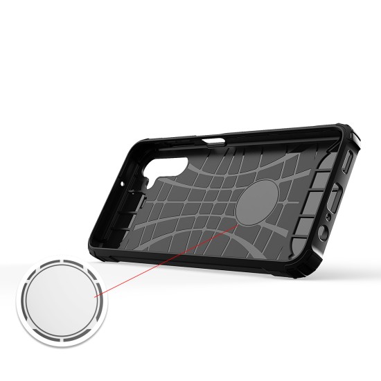 Carbon Case Flexible Cover Sleeve for Samsung Galaxy A13 5G black