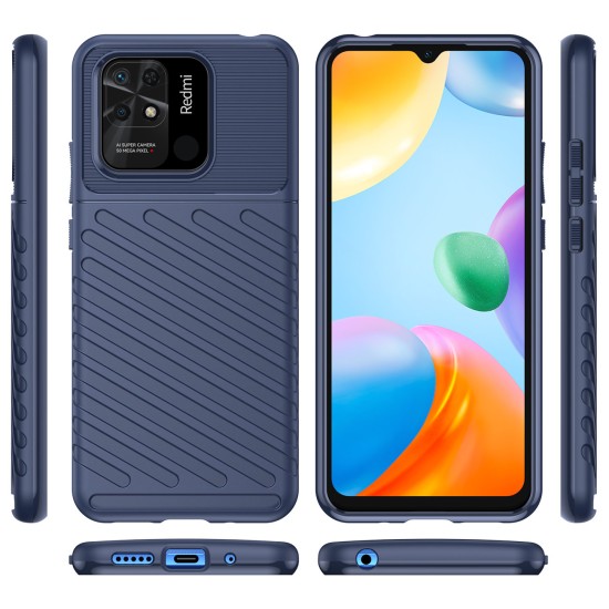 Hurtel Thunder Back Cover Σιλικόνης Ανθεκτική Μπλε (Redmi 10C) Hurtel Thunder Back Cover Σιλικόνης Ανθεκτική Μπλε (Redmi 10C)