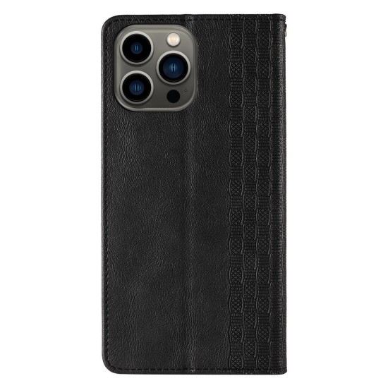 Magnet Strap Case Case for iPhone 13 Pro Max Pouch Wallet + Mini Lanyard Pendant Black Magnet Strap Case Case for iPhone 13 Pro Max Pouch Wallet + Mini Lanyard Pendant Black