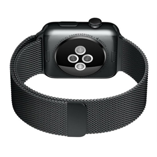 Hurtel Magnetic Strap Watch 7 7/8 45mm Magnetic Wristband Bracelet Bangle Μαύρο
