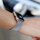Hurtel Magnetic Strap Watch 7 7/8 45mm Magnetic Wristband Bracelet Bangle Μαύρο