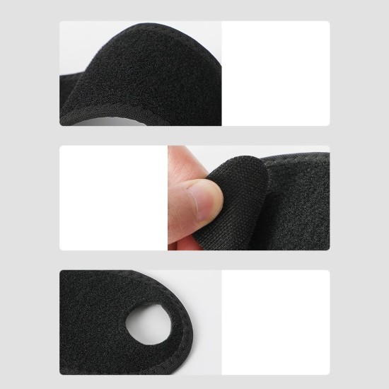 Hurtel Set of two fabric stabilizers with Velcro, black band for right and left wrist (9 inches)