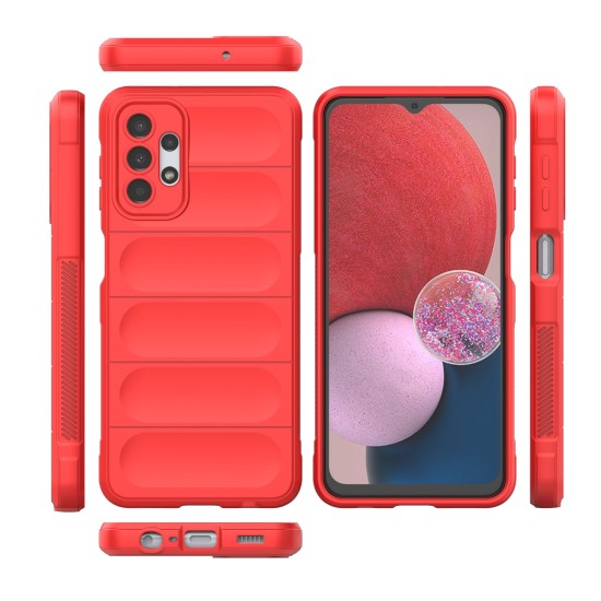Magic Shield Case for Samsung Galaxy A13 5G flexible armored cover red