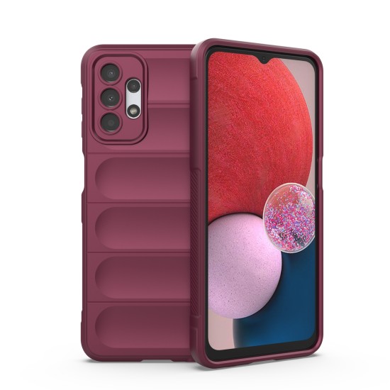 Magic Shield Case for Samsung Galaxy A13 5G Flexible Armored Sleeve Μπορντό