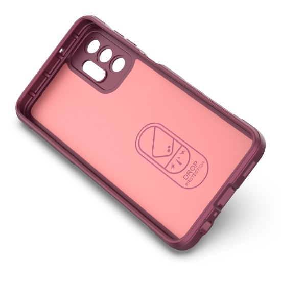 Magic Shield Case for Samsung Galaxy A13 5G Flexible Armored Sleeve Μπορντό
