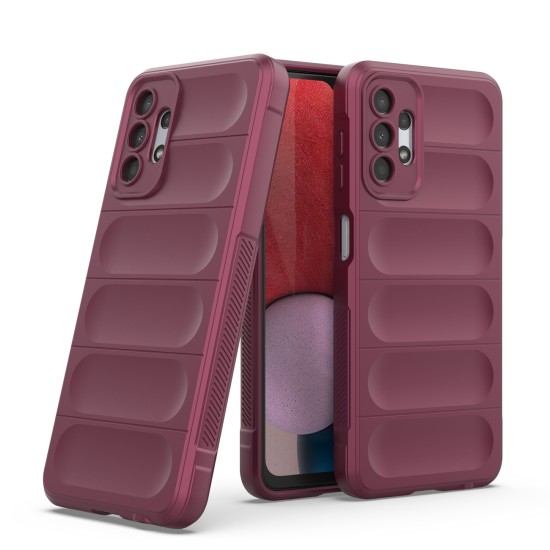 Magic Shield Case for Samsung Galaxy A13 5G Flexible Armored Sleeve Μπορντό