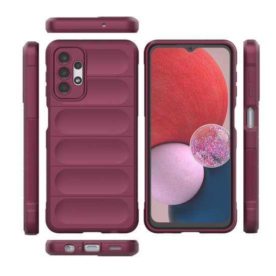 Magic Shield Case for Samsung Galaxy A13 5G Flexible Armored Sleeve Μπορντό