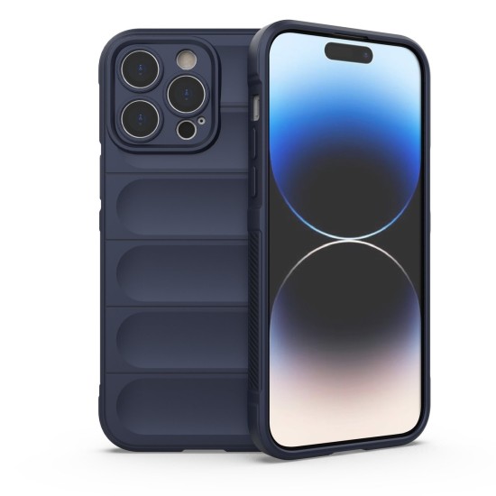 Magic Shield Case for iPhone 14 Pro Max flexible armored cover Σκούρο μπλε